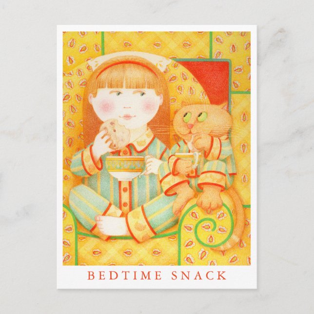 BEDTIME SNACK Postcard  (Front)