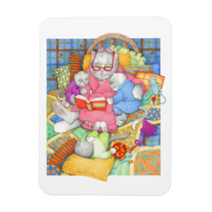 BEDTIME STORY 3x4 Flexible Magnet - White