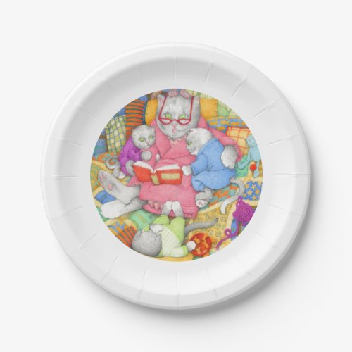 BEDTIME STORY 7 Round Paper Plates