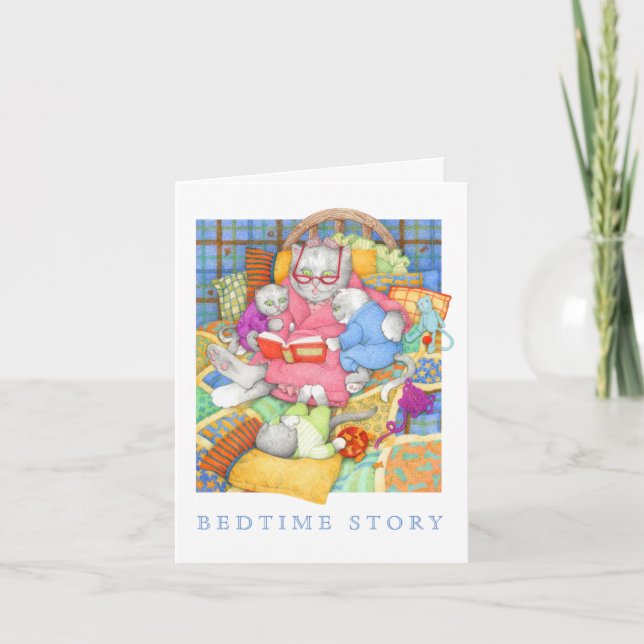 BEDTIME STORY Note Card  (Front)