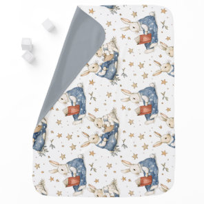 Bedtime Story Rabbit Baby Blanket