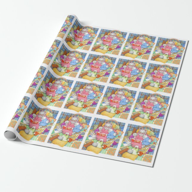 BEDTIME STORY Wrapping Paper (Unrolled)