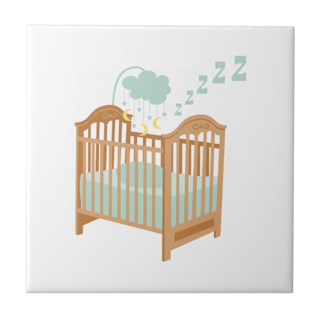 Bedtime Zzzzzz Ceramic Tile (Front)