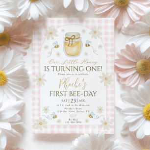 Bee 1st Birthday Invitation