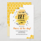 Bee 1st Birthday Party Invitation