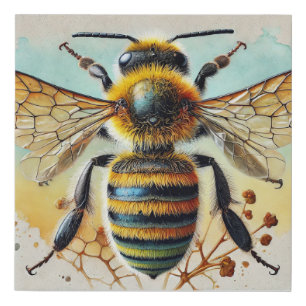 Bee 280924IREF212 - Watercolor Faux Canvas Print