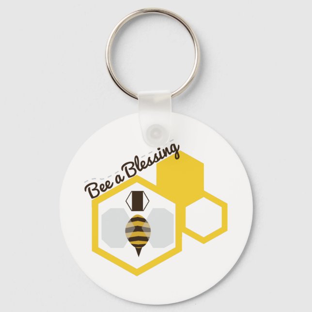Bee A Blessing Keychain (Front)