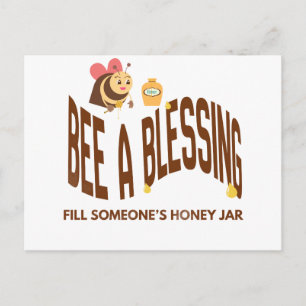 Bee A Blessing Postcard