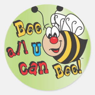 Bee All You Can Bee Classic Round Sticker