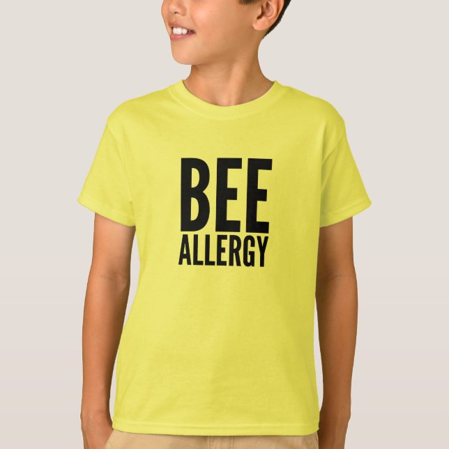 Bee Allergy Tee Shirt (Front)