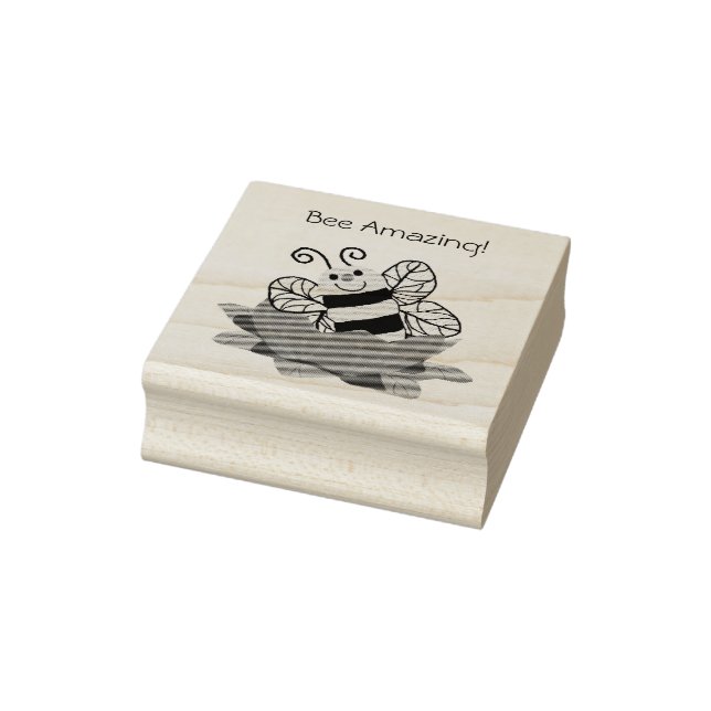 Bee Amazing personalize stamp (Stamp)