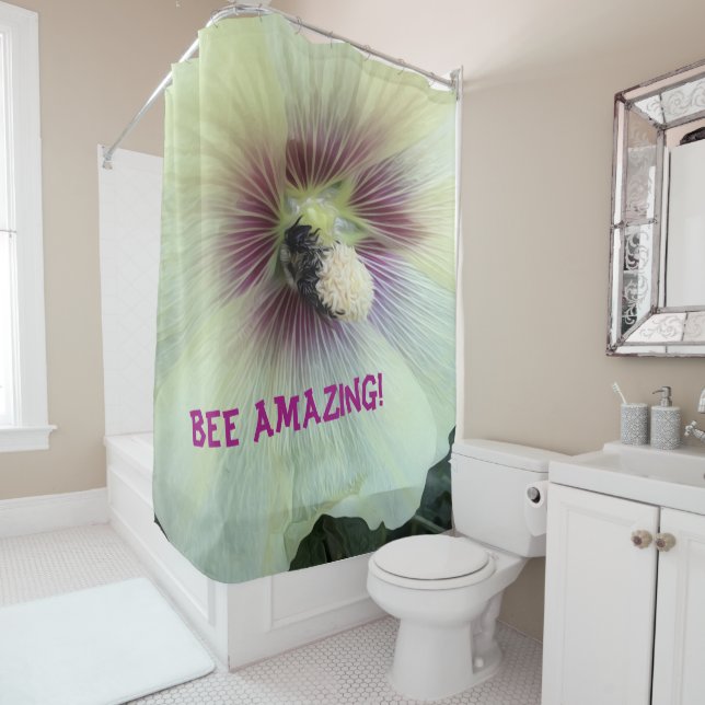 Bee Amazing! Shower Curtain (In Situ)