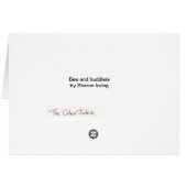 Bee and buddleia cards (Back Horizontal)