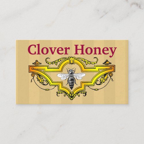 Bee and Clover Beekeeper Business Card