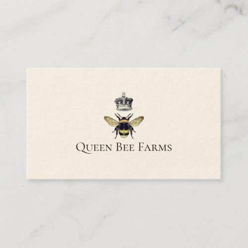Bee And Crown Beekeeping Farm Apiary Bee Products Business Card