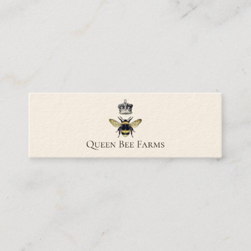 Bee And Crown Farm Apiary Mini Business Card