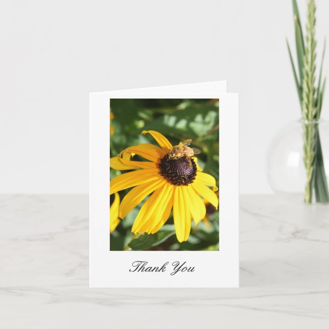 Bee and Daisy Thank you Card (Front)