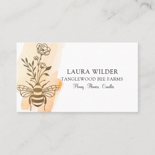 Bee And Floral Honey Products  Business Card