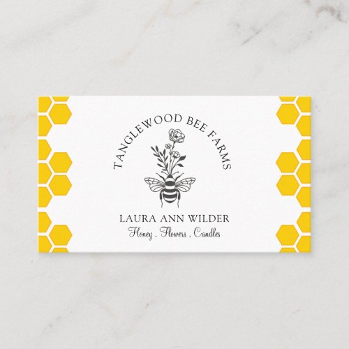 Bee And Floral Honey Products  Business Card