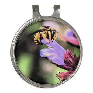Bee and Flower hccna Golf Hat Clip