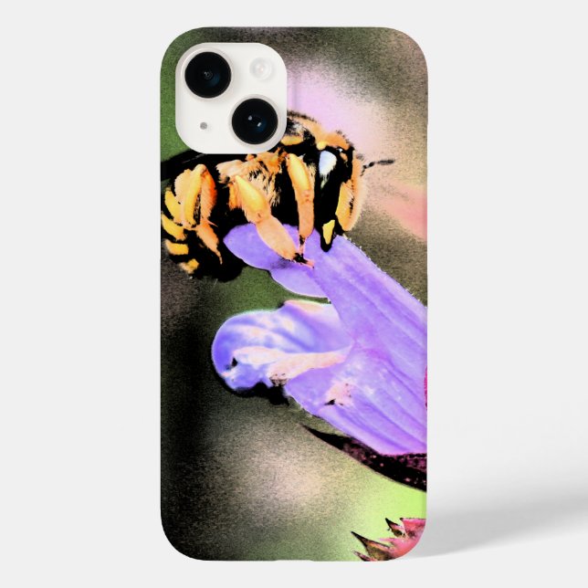 Bee and Flower ipha Case-Mate iPhone Case (Back)