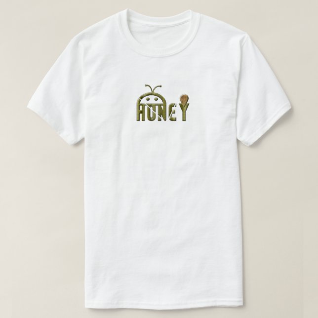 Bee and honey logo T-Shirt (Design Front)