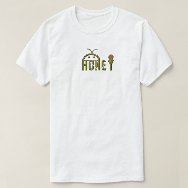 Bee and honey logo T-Shirt (Design Front)