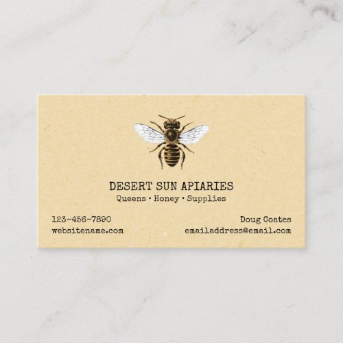 Bee and Honeycomb Business Card