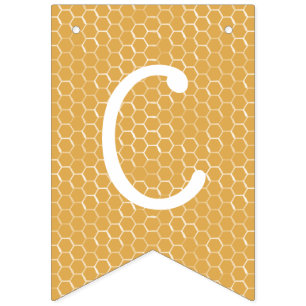 Bee and Honeycomb Congratulations Bunting Flags