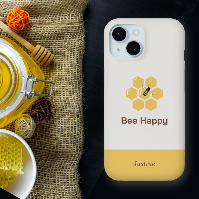 Bee and Honeycomb Iphone Case (Bee and Honeycomb Phone Case)