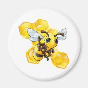 Bee and honeycomb magnet