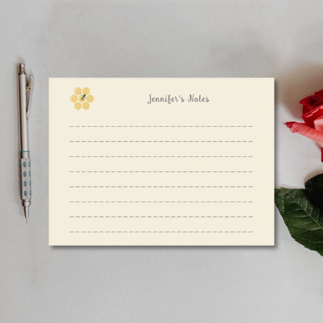 Bee and Honeycomb  Post-it Notes (Bee and Honeycomb Post-it Notes)