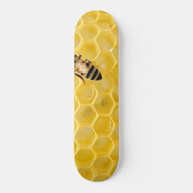 bee and honeycomb skateboard (Front)