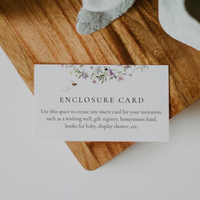 Bee and Lavender Custom Enclosure Card (Creator Uploaded)
