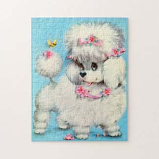 bee and poodle puppy jigsaw puzzle