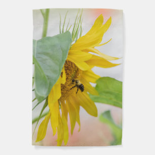Bee And Sunflower  Garden Flag