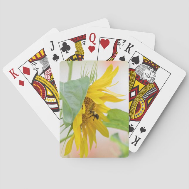 Bee And Sunflower Poker Cards (Back)