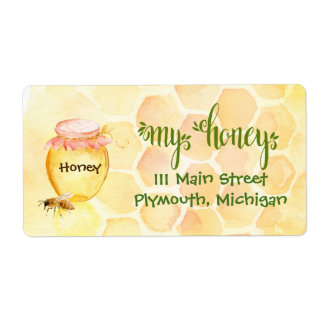 Bee Apiary Honey Shipping Labels
