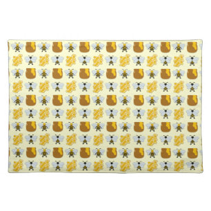 Bee Art For Kids Cloth Placemat