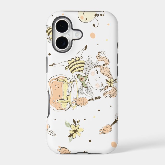 Bee Art Iphone Case (Back)