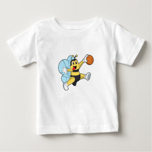 Bee as Basketball player with Basketball Baby T-Shirt