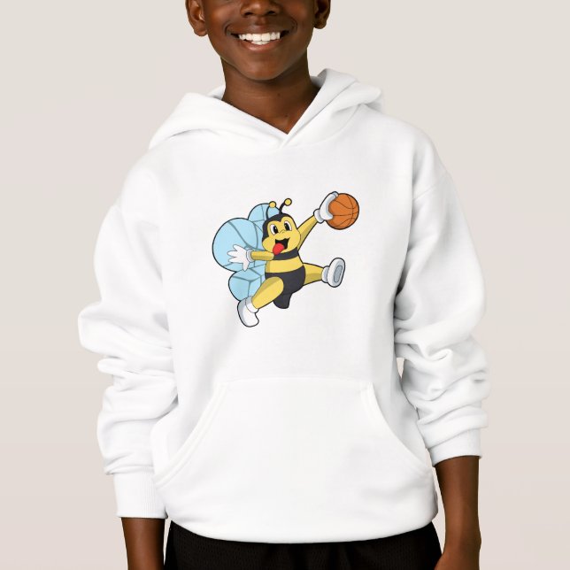 Bee as Basketball player with Basketball Hoodie (Front)
