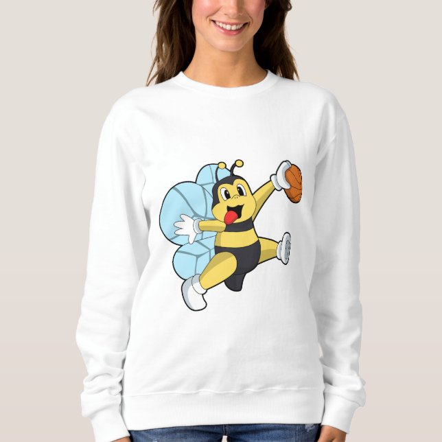 Bee as Basketball player with Basketball Sweatshirt (Front)