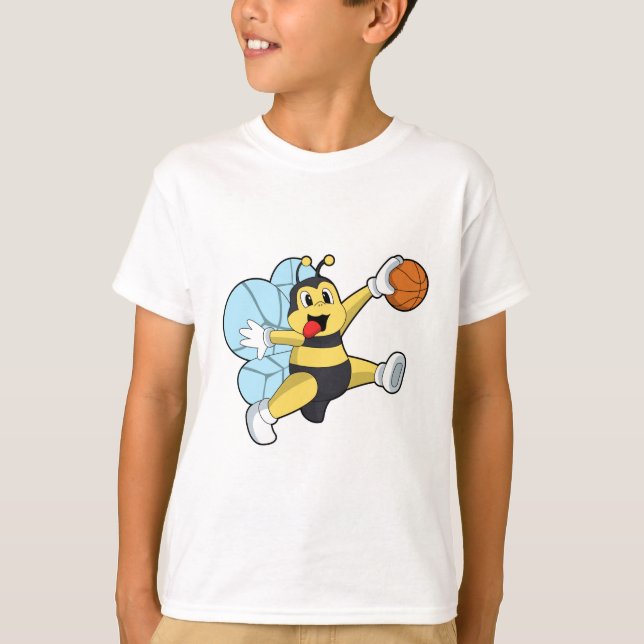 Bee as Basketball player with Basketball T-Shirt (Front)