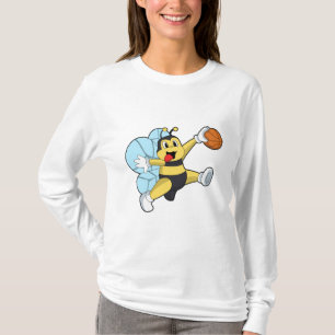 Bee as Basketball player with Basketball T-Shirt
