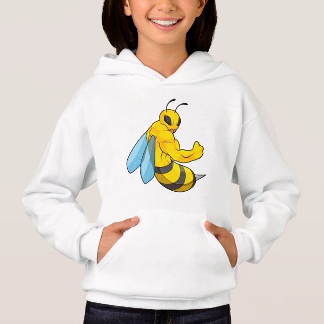 Bee as Bodybuilder Hoodie (Front)