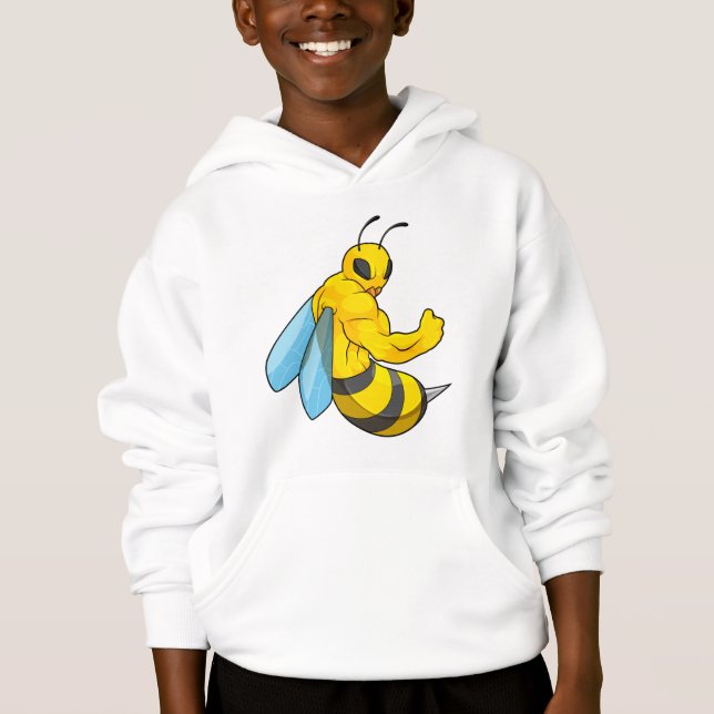 Bee as Bodybuilder Hoodie (Front)