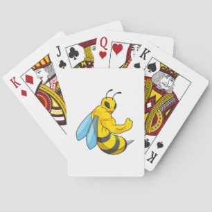 Bee as Bodybuilder Poker Cards