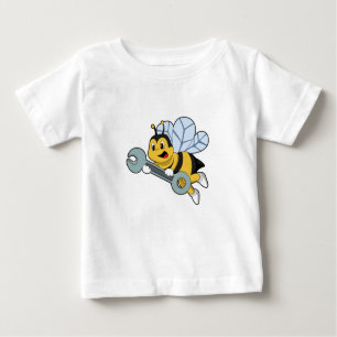 Bee as Mechanic with Wrench Baby T-Shirt