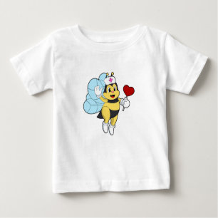 Bee as Nurse with Heart.PNG Baby T-Shirt